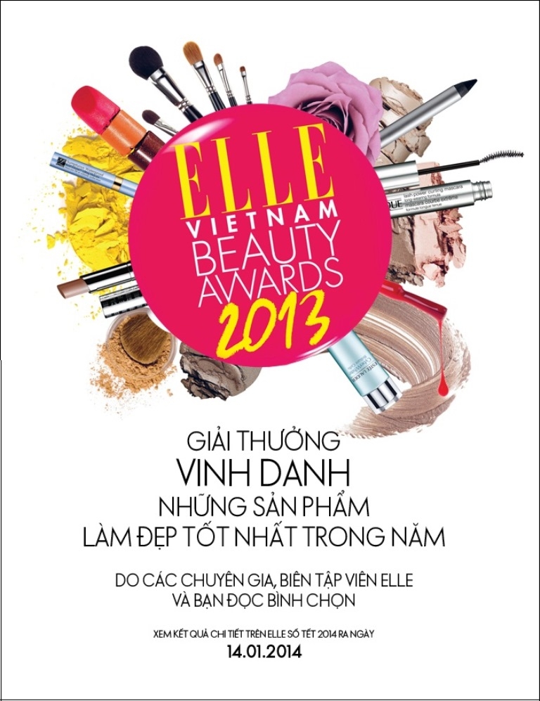 ELLE Beauty Awards 2013 – Bình chọn sản phẩm làm đẹp & nhận quà hấp dẫn